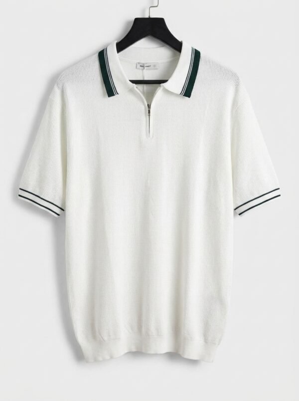 premium zipper polo