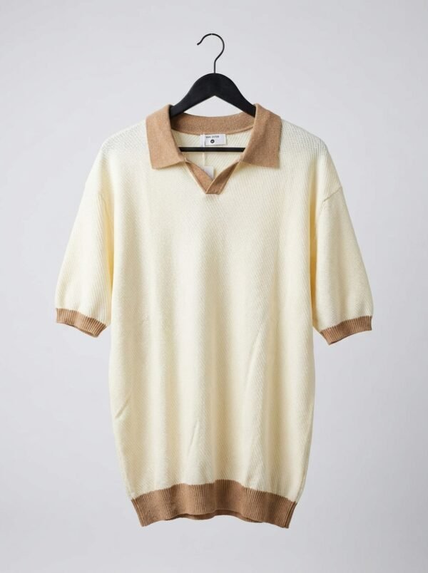 trim knit polo